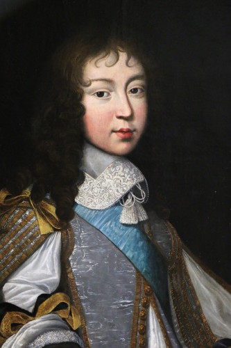 Paintings & Drawings  - Portrait of Louis XIV - Attributed to  Louis Ferdinand II Elle (1612 - 1689)