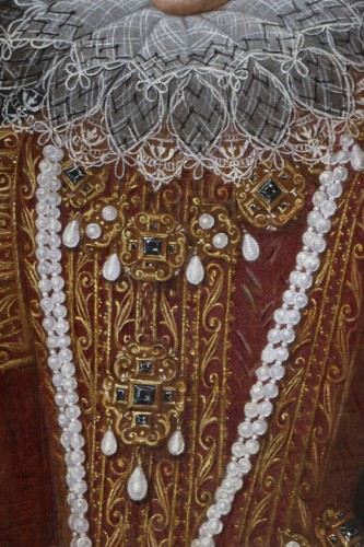 Portrait d&#039;Anne d&#039;Autriche (1601 -1666), Queen of France after Pourbus - 