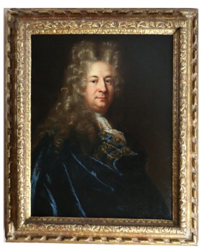 Presumed portrait of Marin Marais, composer - French school from the end of the 17th century attributed to Andre Bouys (1656  - 1740)