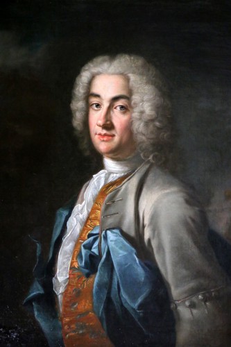 Paintings & Drawings  - Portrait of a gentleman, attributed to Louis Tocqué (1696-1772)