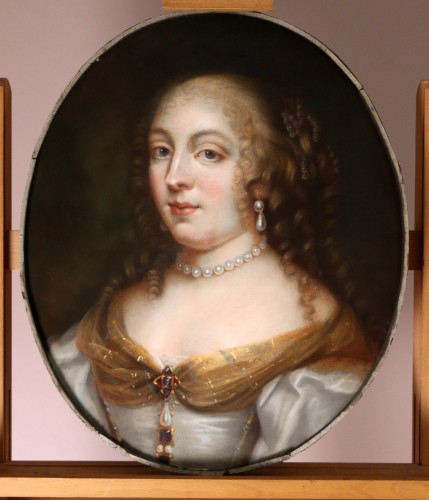 Portrait of Madame de Sévigné (1626; 1696), Pastel attributed to R.Nanteuil - Paintings & Drawings Style Louis XIV