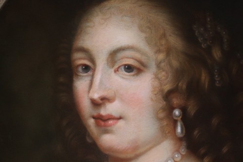 Paintings & Drawings  - Portrait of Madame de Sévigné (1626; 1696), Pastel attributed to R.Nanteuil