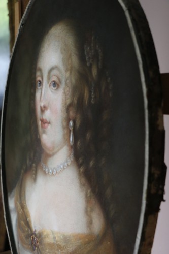 Louis XIV - Portrait of Madame de Sévigné (1626; 1696), Pastel attributed to R.Nanteuil