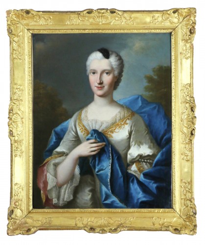 Baziray Richard (1690, 1757) - Portrait d'une femme de qualité 