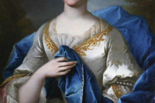 XVIIIe siècle - Baziray Richard (1690, 1757) - Portrait d'une femme de qualité 