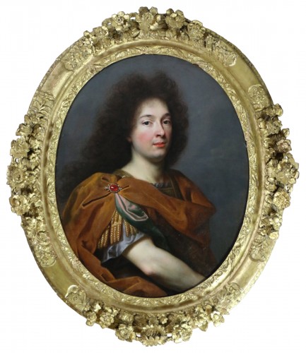 Portrait d'un jeune homme vêtu à l'antique - Attribué à Pierre Mignard (1612-1695)