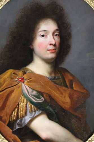 Tableaux et dessins Tableaux XVIIe siècle - Portrait d'un jeune homme vêtu à l'antique - Attribué à Pierre Mignard (1612-1695)