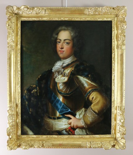 Antiquités - Portrait du jeune Louis XV - Attribué à Charles Amédée Van Loo (1719-1795)