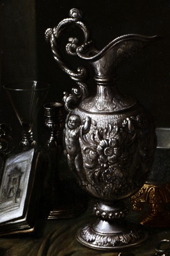 Antiquités - Nature Morte - attribué à Pieter Gerritsz van Roestraten (1627, 1698)