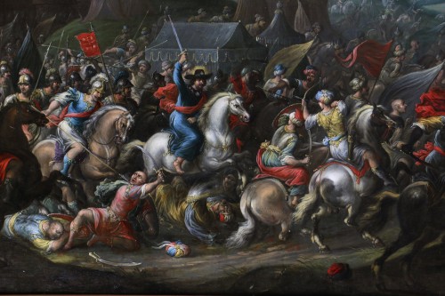 Gérard Hoet (1648; 1733) attributed - The battle of Clavijo - 