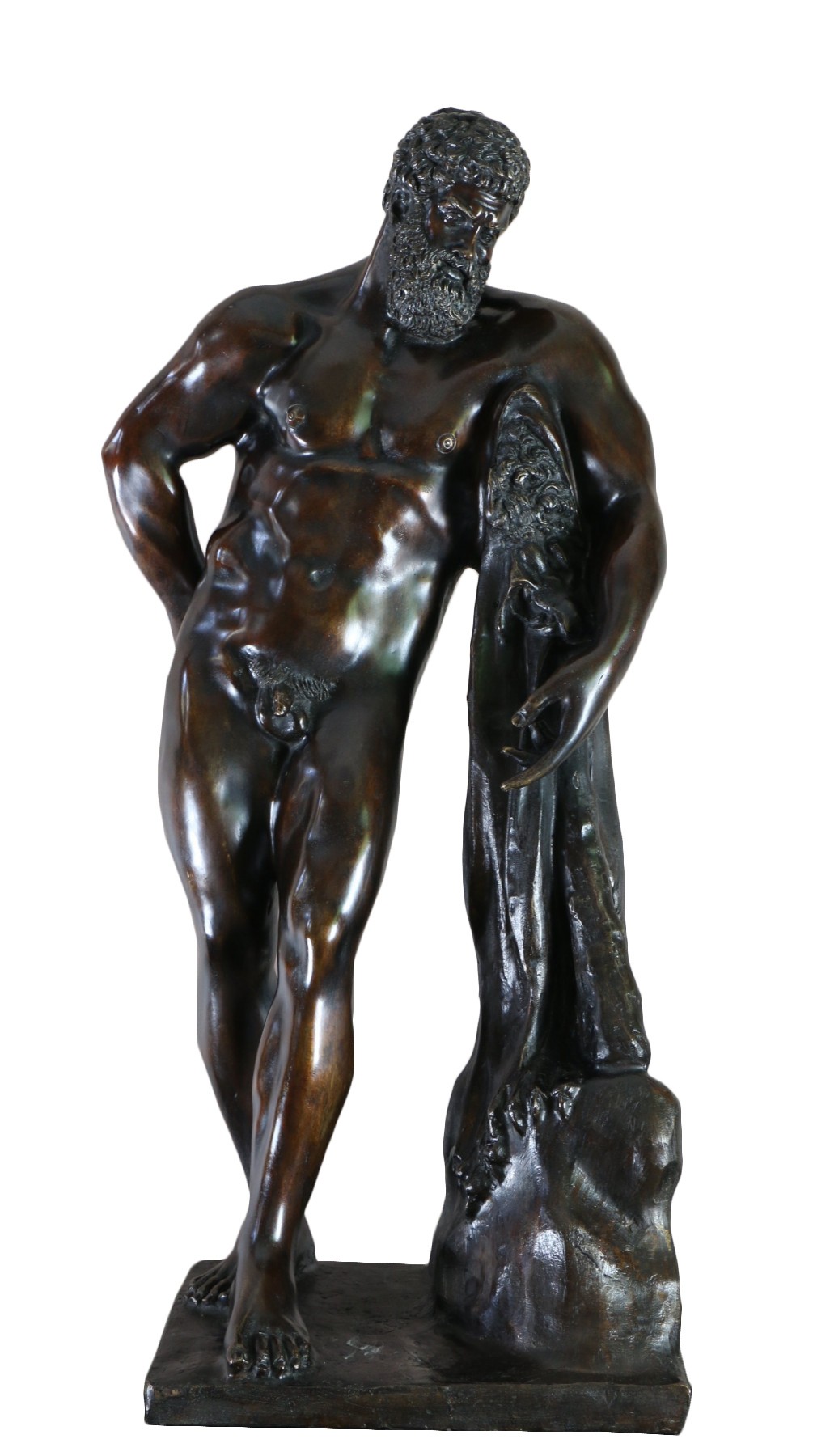 Hercules Farnese Bronze with brown patina, Italian school of the19th  century - Ref.94373