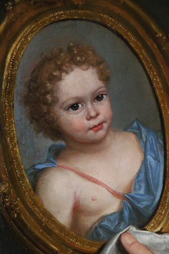 XVIIIe siècle - Portrait de Françoise Marie de Bourbon - Attribué à François de Troy (1645; 1730)