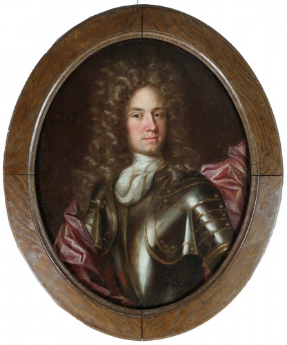 Ecole française du XVIIè Portrait d'un jeune homme vers 1690