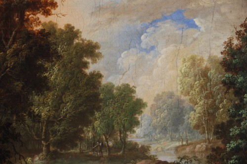 Antiquités - Ecole hollandaise du XVIIè attribuée à Frederik de Moucheron (1633-1686)