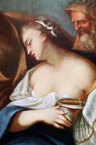 Louis XIV - Venetian school of the 17th century, the death of Lucretia in front of his 