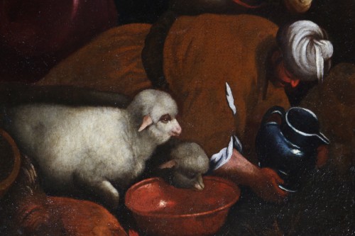 Renaissance - Atelier des Bassano, école vénitienne du XVIe siècle. Les Hébreux recueillent l'eau