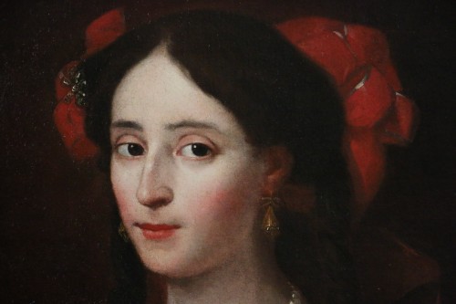 Portrait d'une jeune Dame - Attribué à Pietro Francesco Cittadini (1616; 1681)  - Galerie PhC