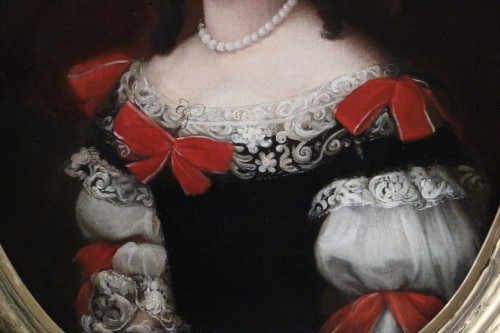 XVIIe siècle - Portrait d'une jeune Dame - Attribué à Pietro Francesco Cittadini (1616; 1681) 
