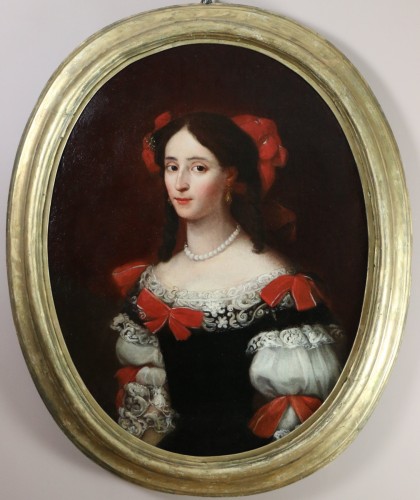 Portrait d'une jeune Dame - Attribué à Pietro Francesco Cittadini (1616; 1681)  - Louis XIV