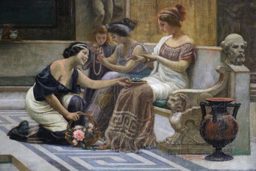 Emilio Vasarri (1826 - 1928)  - Un après midi aux thermes - Galerie PhC