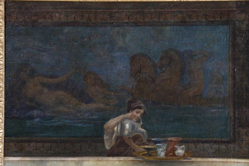 Emilio Vasarri (1826 - 1928)  -  An afternoon at the thermal baths - Napoléon III