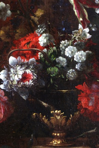 Bouquet de fleurs dans un vase - Attribué à Jean Baptiste Blain de Fontenay (1653-1715) - Galerie PhC