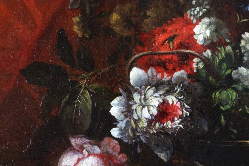 Louis XIV - Bouquet de fleurs dans un vase - Attribué à Jean Baptiste Blain de Fontenay (1653-1715)