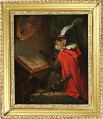 Alexandre Gabriel Decamps (1803; 1860), -Singe musicien