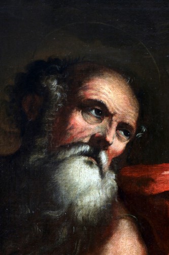 17th Neapolitan school - Saint Jerome under the Trumpets of the Last judgment - Louis XIII