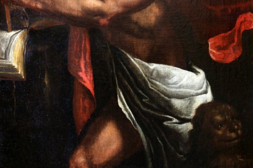 Louis XIII - 17th Neapolitan school - Saint Jerome under the Trumpets of the Last judgment