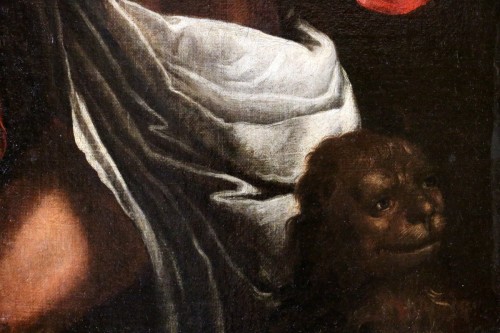 Antiquités - 17th Neapolitan school - Saint Jerome under the Trumpets of the Last judgment