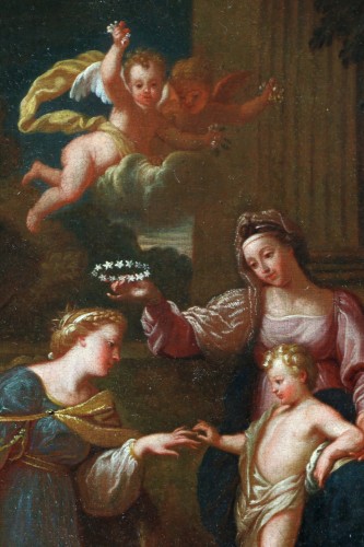 Bon Boulogne (1649; 1717) The Mystical Marriage of Saint Catherine - 