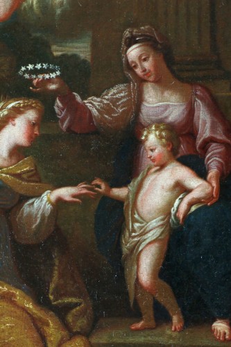17th century - Bon Boulogne (1649; 1717) The Mystical Marriage of Saint Catherine
