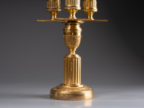 18th century - A Louis XVI gilt-bronze Lampe Bouillotte, late 18th century