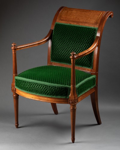 Paire de fauteuils à l'étrusque en acajou estampillés Georges Jacob vers 1790 - 