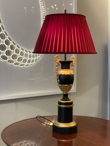 A pair of Neoclassical Carcel lamps circa 1830 - 