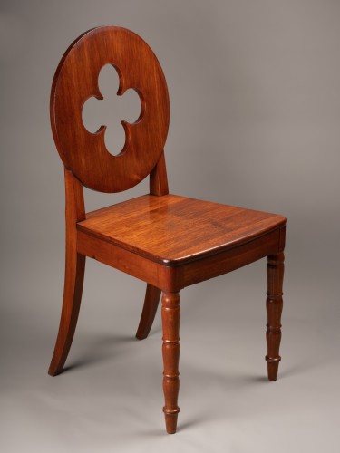 A set of four mahogany gothic revival chairs by 1820 - 