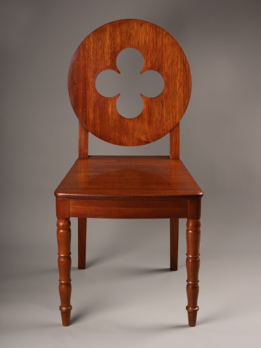  - A set of four mahogany gothic revival chairs by 1820