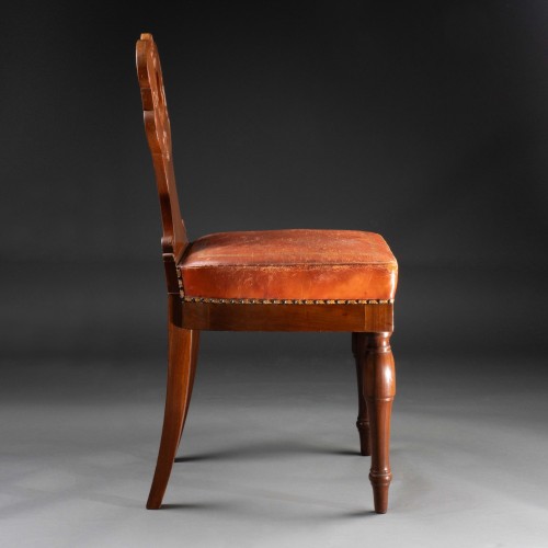 Seating  - A set of twelve mahogany dining chairs signed JACOB