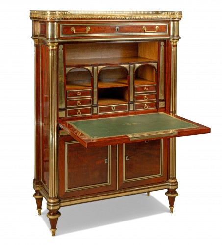 A Louis XVI secretaire à abbattant attributed to Molitor