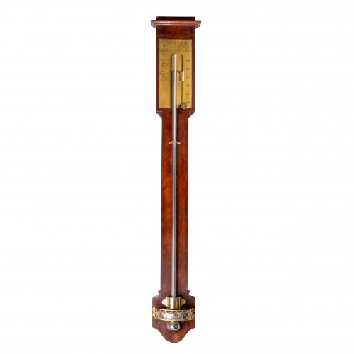 An Empire mahogany stick barometer