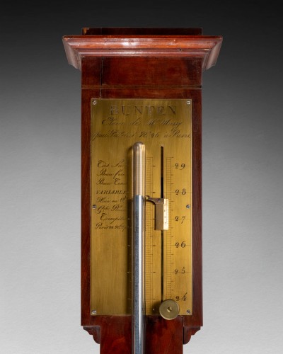 An Empire mahogany stick barometer - Decorative Objects Style Empire