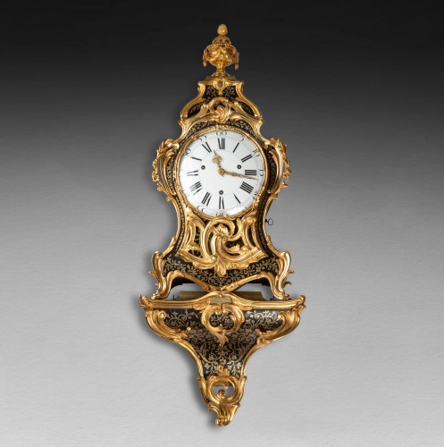 Antiquités - Lieutaud, Duplessis and Fonck -  A late Louis XV Boulle inlaid bracket clock