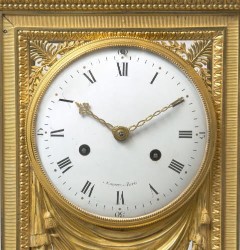Manière,Merlet  et Thomire - Pendule régulateur en bonze doré vers 1795-1805 - Horlogerie Style Empire