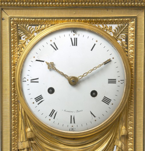 Manière,Merlet et Thomire - Pendule régulateur en bonze doré vers 1795-1805 - Horlogerie Style Empire
