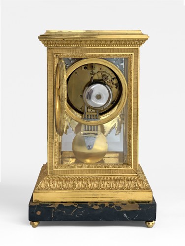 XIXe siècle - Manière,Merlet et Thomire - Pendule régulateur en bonze doré vers 1795-1805