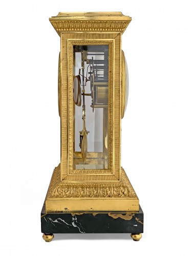 Manière,Merlet et Thomire - Pendule régulateur en bonze doré vers 1795-1805 - Empire
