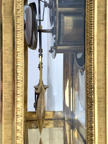 Antiquités - Manière,Merlet  et Thomire - Pendule régulateur en bonze doré vers 1795-1805