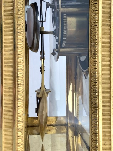 Antiquités - Manière,Merlet et Thomire - Pendule régulateur en bonze doré vers 1795-1805