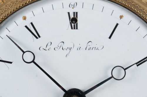 An Empire gilt-bronze alarm cartel clock - 